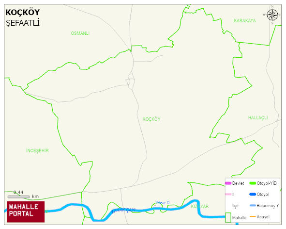 KOÇKÖY Köyü Haritası | İnteraktif Köy ve Mahalle Sınırları