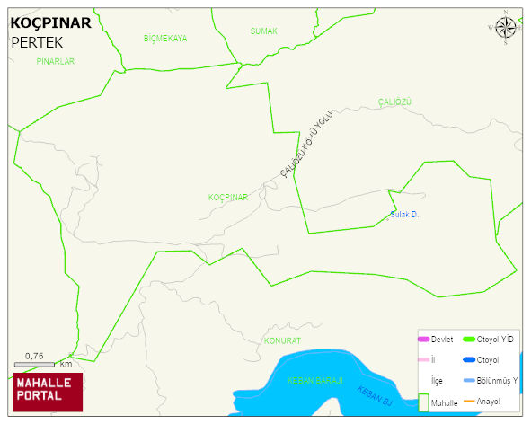 KOÇPINAR Köyü Haritası | Güncel Mahalle ve Köy Haritası