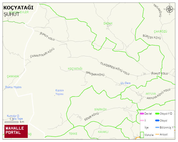 KOÇYATAĞI Köyü Haritası | Mahalle Sokak Haritası