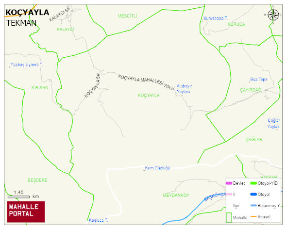 KOÇYAYLA Mahallesi Haritası | Güncel Mahalle ve Köy Haritası