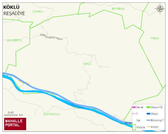 KÖKLÜ Köyü Haritası | İnteraktif Köy ve Mahalle Sınırları