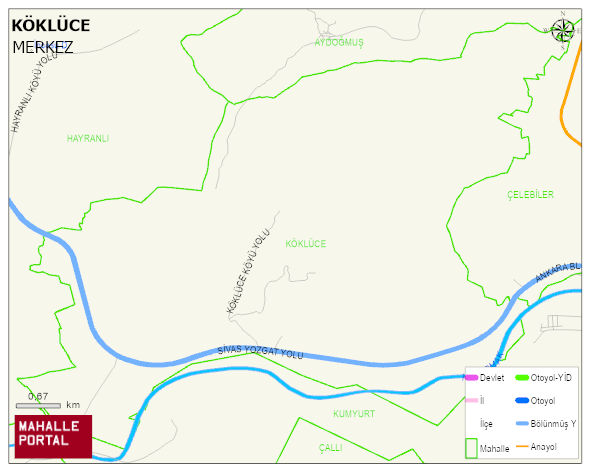 KÖKLÜCE Köyü Haritası | Coğrafi Yapı ve Detaylı Haritası