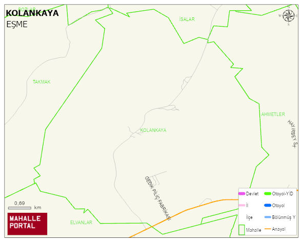 KOLANKAYA Köyü Haritası | Detaylı Köy ve Mahalle Görünümü