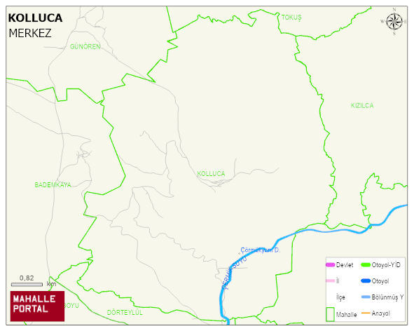 KOLLUCA Köyü Haritası | Güncel Mahalle ve Köy Haritası