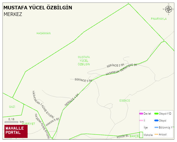 KÖMÜR BELDESİ MUSTAFA YÜCEL ÖZBİLGİN Mahallesi Haritası | Mahalle Sokak Haritası