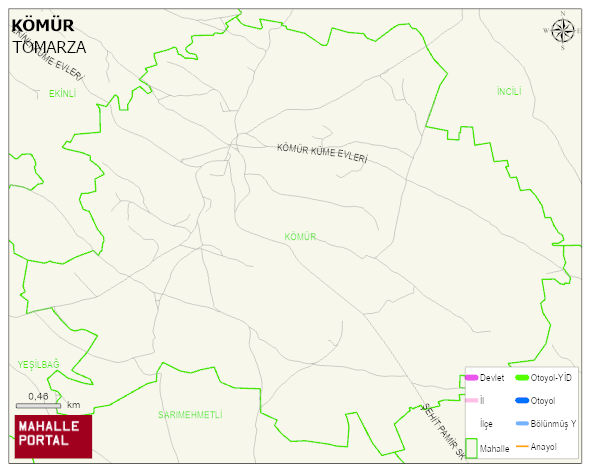 KÖMÜR Mahallesi Haritası | Güncel Mahalle ve Köy Haritası