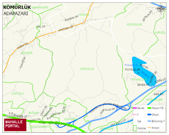 KÖMÜRLÜK Mahallesi Haritası | Uydu Görüntüsü ve Harita Detayları
