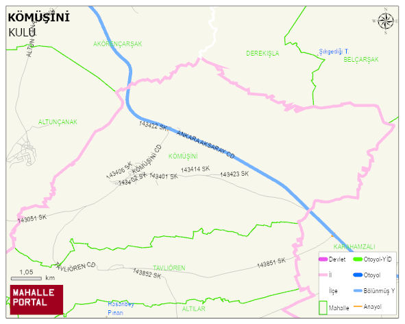 KÖMÜŞİNİ Mahallesi Haritası | Güncel Mahalle ve Köy Haritası