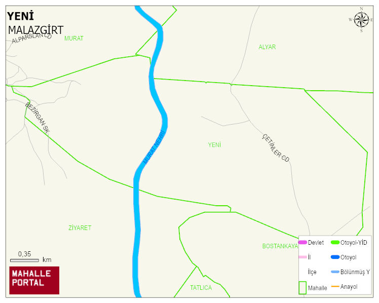 KONAKKURAN BELDESİ YENİ Mahallesi Haritası | İnteraktif Köy ve Mahalle Sınırları