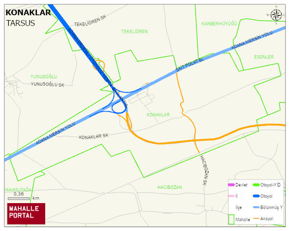 KONAKLAR Mahallesi Haritası | İnteraktif Köy ve Mahalle Sınırları