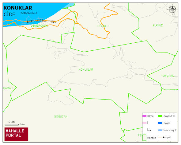 KONUKLAR Köyü Haritası | Güncel Mahalle ve Köy Haritası