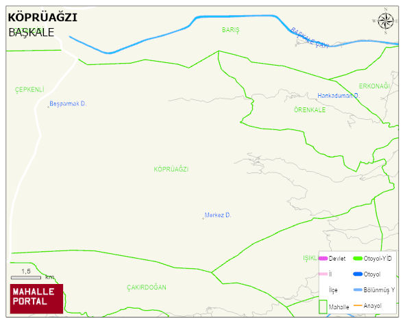 KÖPRÜAĞZI Mahallesi Haritası | Sayısal Bölge Görünümü