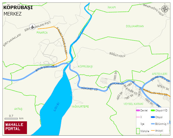 KÖPRÜBAŞI Köyü Haritası | Mahalle ve Köy Sınırı