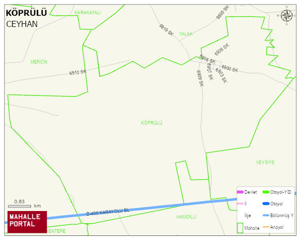 KÖPRÜLÜ Mahallesi Haritası | Güncel Mahalle ve Köy Haritası