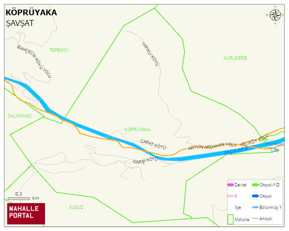 KÖPRÜYAKA Köyü Haritası | Sayısal Bölge Görünümü