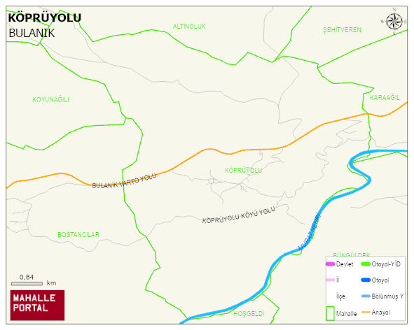 KÖPRÜYOLU Köyü Haritası | İnteraktif Köy ve Mahalle Sınırları