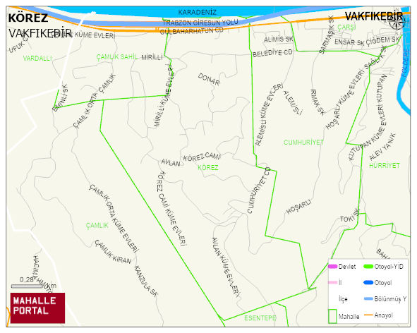 KÖREZ Mahallesi Haritası | İnteraktif Köy ve Mahalle Sınırları