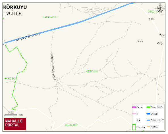 KÖRKUYU Köyü Haritası | İnteraktif Köy ve Mahalle Sınırları