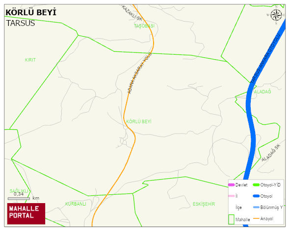 KÖRLÜ BEYİ Mahallesi Haritası | Uydu Görüntüsü ve Harita Detayları