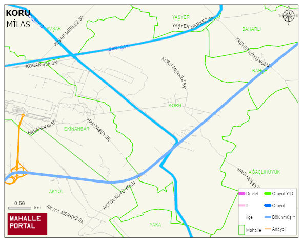 KORU Mahallesi Haritası | Uydu Görüntüsü ve Harita Detayları