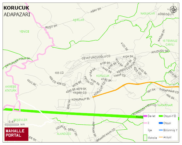 KORUCUK Mahallesi Haritası | Uydu Görüntüsü ve Harita Detayları
