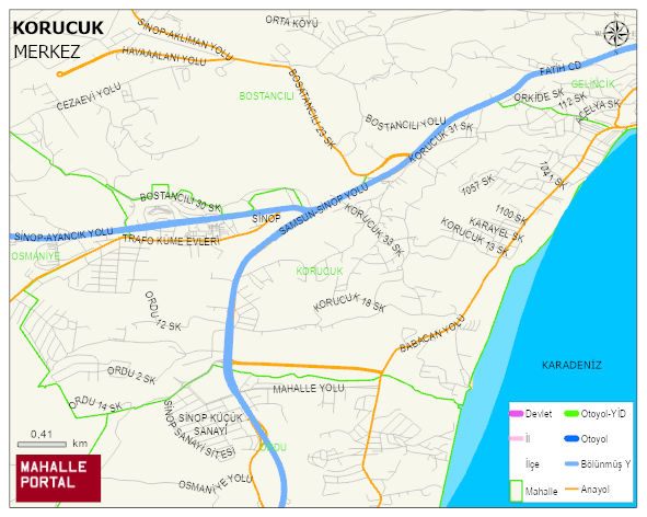 KORUCUK Mahallesi Haritası | Güncel Mahalle ve Köy Haritası