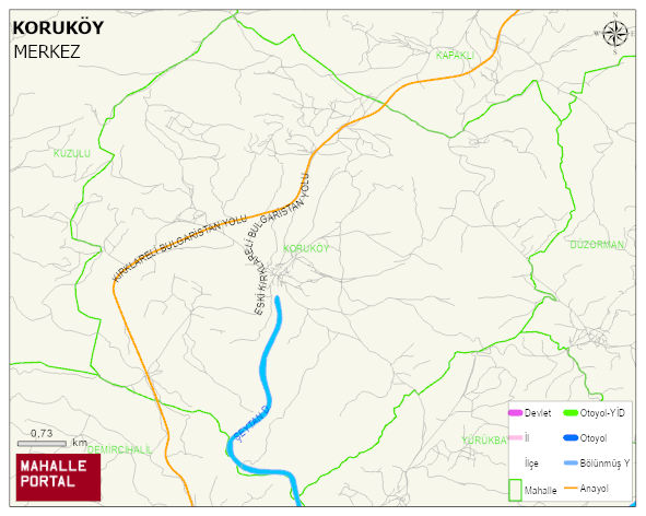 KORUKÖY Köyü Haritası | Güncel Mahalle ve Köy Haritası
