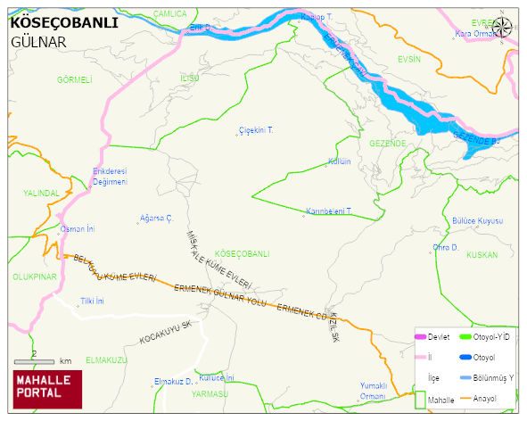 KÖSEÇOBANLI Mahallesi Haritası | Mahalle Sokak Haritası