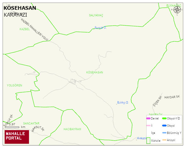 KÖSEHASAN Mahallesi Haritası | Mahalle Sokak Haritası