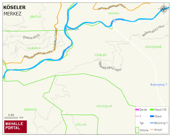 KÖSELER Köyü Haritası | Uydu Görüntüsü ve Harita Detayları