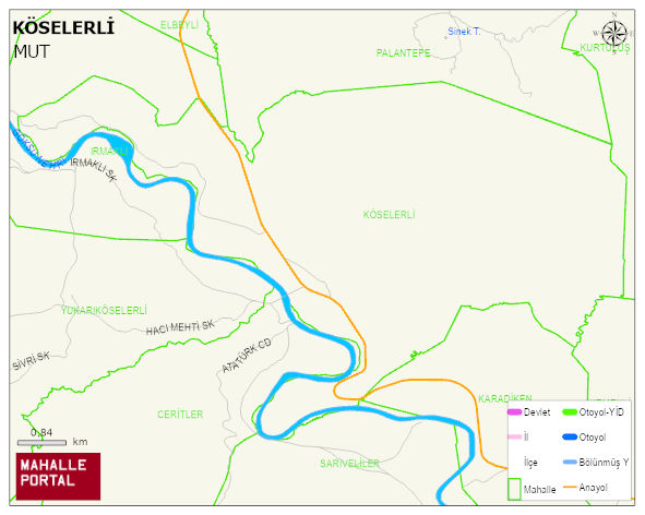 KÖSELERLİ Mahallesi Haritası | Uydu Görüntüsü ve Harita Detayları