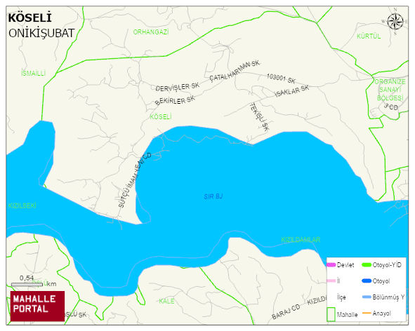 KÖSELİ Mahallesi Haritası | Detaylı Köy ve Mahalle Görünümü