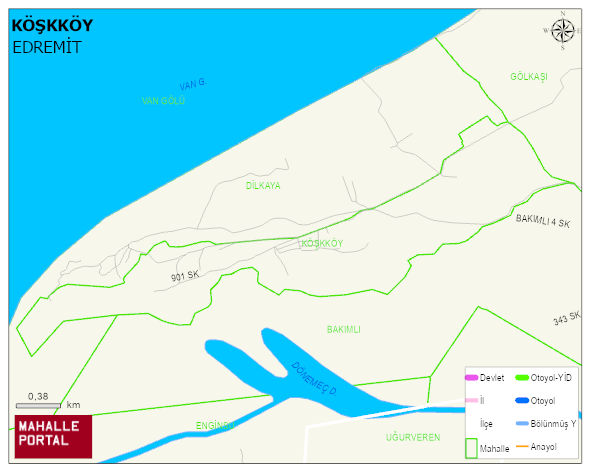 KÖŞKKÖY Mahallesi Haritası | Detaylı Köy ve Mahalle Görünümü