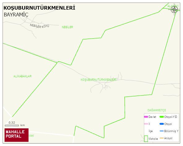 KOŞUBURNUTÜRKMENLERİ Köyü Haritası | Güncel Mahalle ve Köy Haritası