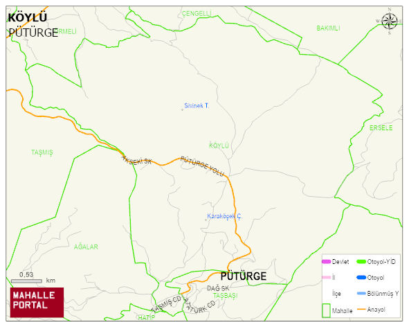 KÖYLÜ Mahallesi Haritası | Dağlar, Ovalar ve Akarsu Bilgileri