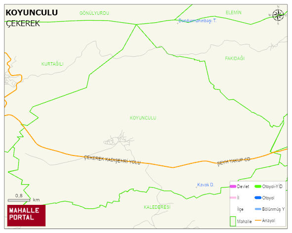 KOYUNCULU Köyü Haritası | Coğrafi Yapı ve Detaylı Haritası