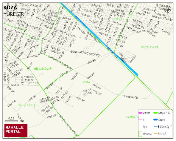 KOZA Mahallesi Haritası | Uydu Görüntüsü ve Harita Detayları