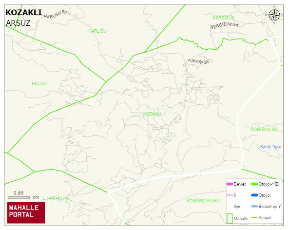 KOZAKLI Mahallesi Haritası | Mahalle Sokak Haritası