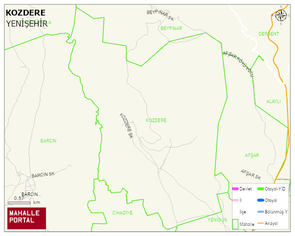 KOZDERE Mahallesi Haritası | Mahalle Sokak Haritası
