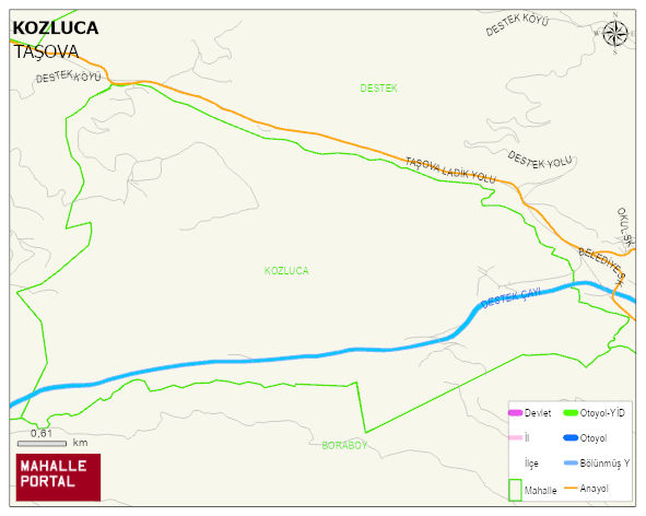 KOZLUCA Köyü Haritası | Mahalle Sokak Haritası