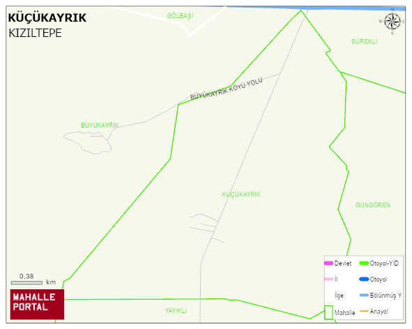KÜÇÜKAYRIK Mahallesi Haritası | Mahalle Sokak Haritası
