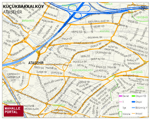 KÜÇÜKBAKKALKÖY Mahallesi Haritası | Detaylı Köy ve Mahalle Görünümü