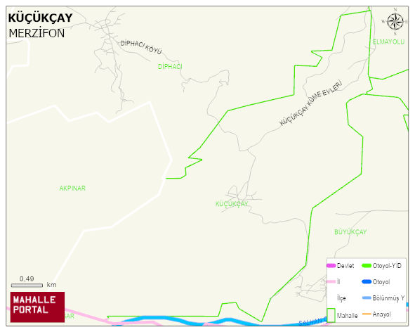 KÜÇÜKÇAY Köyü Haritası | İnteraktif Köy ve Mahalle Sınırları
