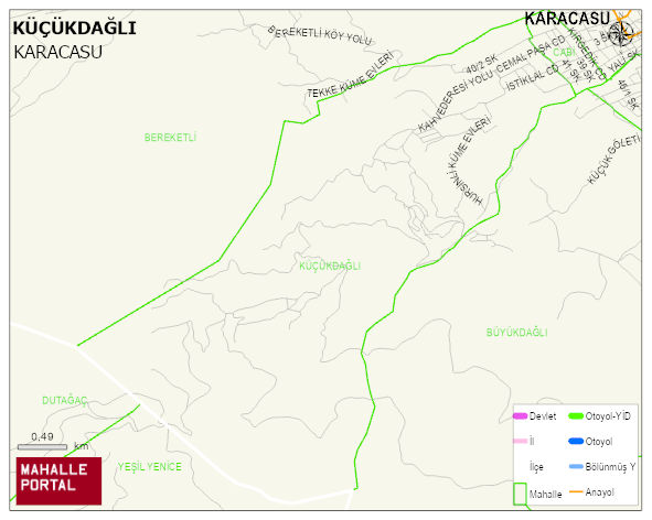 KÜÇÜKDAĞLI Mahallesi Haritası | Güncel Mahalle ve Köy Haritası