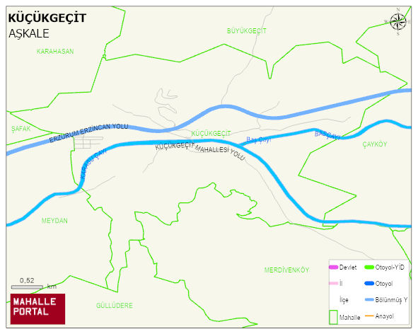 KÜÇÜKGEÇİT Mahallesi Haritası | Sayısal Bölge Görünümü