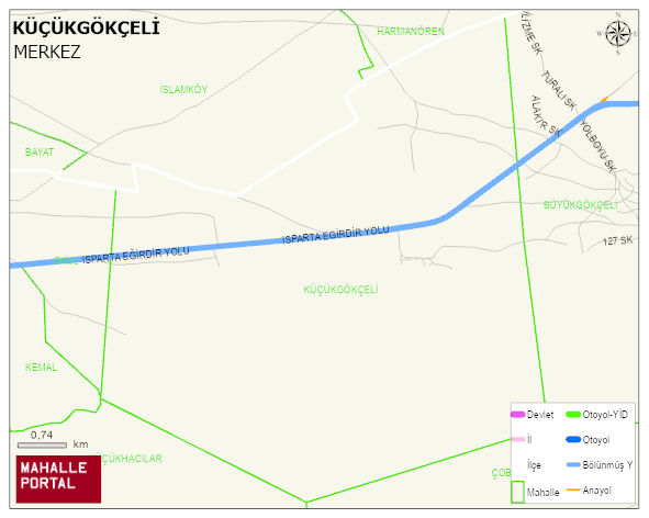 KÜÇÜKGÖKÇELİ Köyü Haritası | Mahalle Sokak Haritası