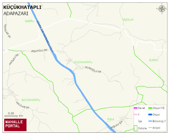 KÜÇÜKHATAPLI Mahallesi Haritası | Detaylı Köy ve Mahalle Görünümü