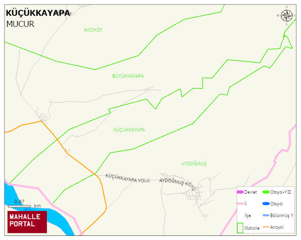 KÜÇÜKKAYAPA Köyü Haritası | Mahalle ve Köy Sınırı