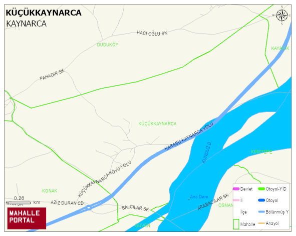 KÜÇÜKKAYNARCA Mahallesi Haritası | Detaylı Köy ve Mahalle Görünümü