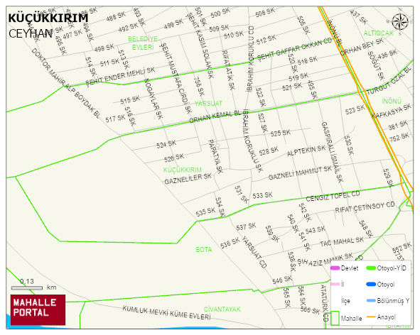 KÜÇÜKKIRIM Mahallesi Haritası | Sayısal Bölge Görünümü